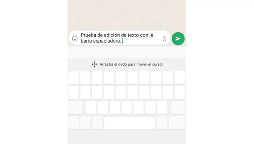Esto sucede al mantener pulsada la barra espaciadora.