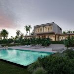 Imagen de una vivienda proyectada en Cabo Estai. 