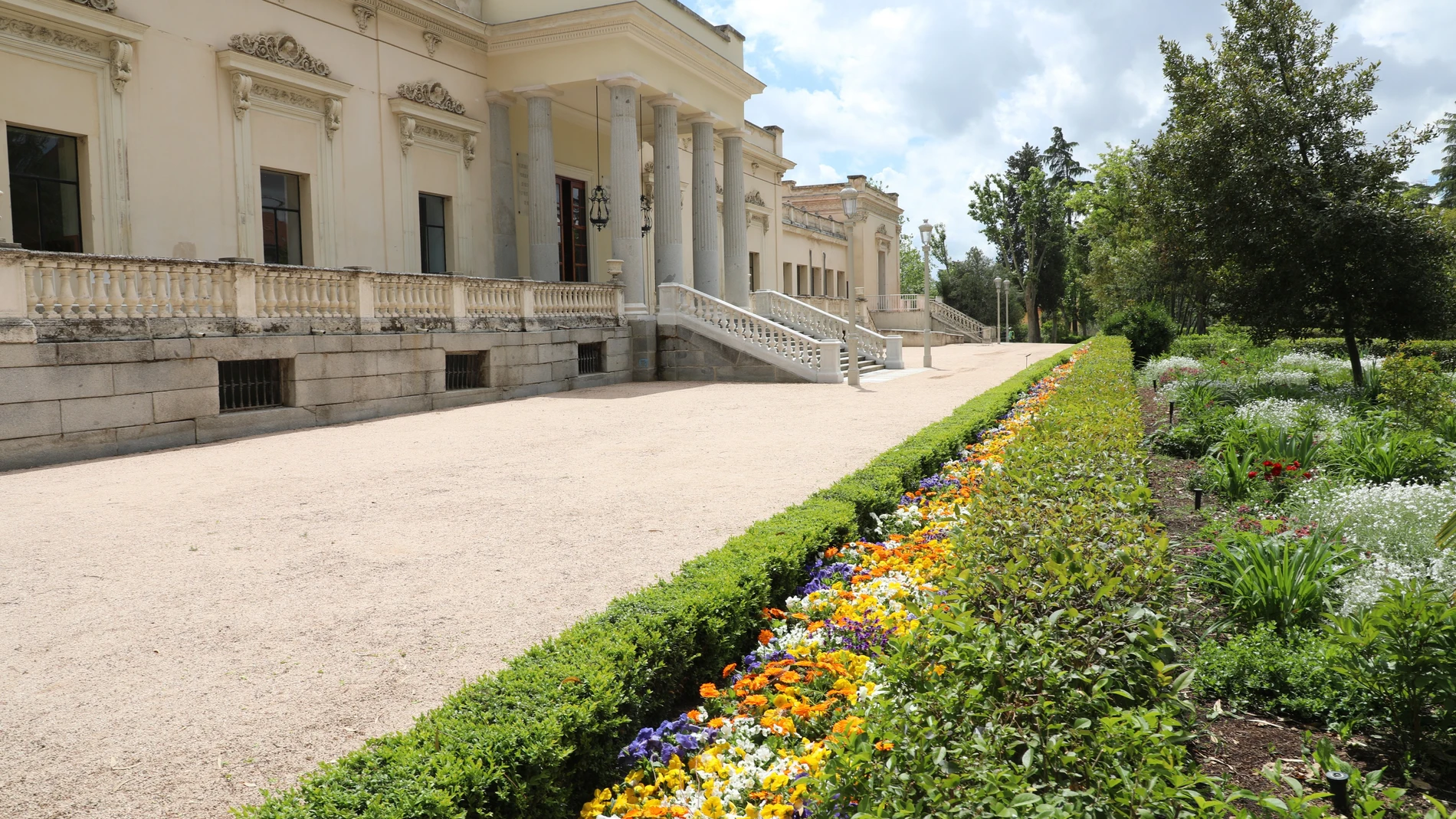 Aspecto del palacio del Marqués de Salamanca, en la finca de Vista Alegre