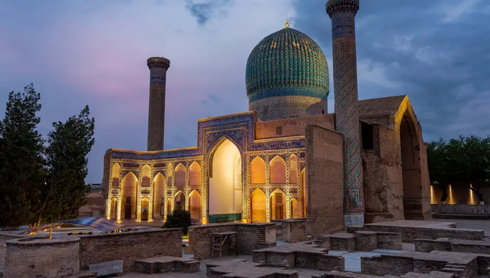 Mausoleo Gur-e amir en Samarcanda