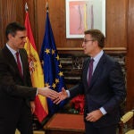 Reunión de Sánchez y Feijóo en el Congreso de los Diputados @Gonzalo Pérez Mata 