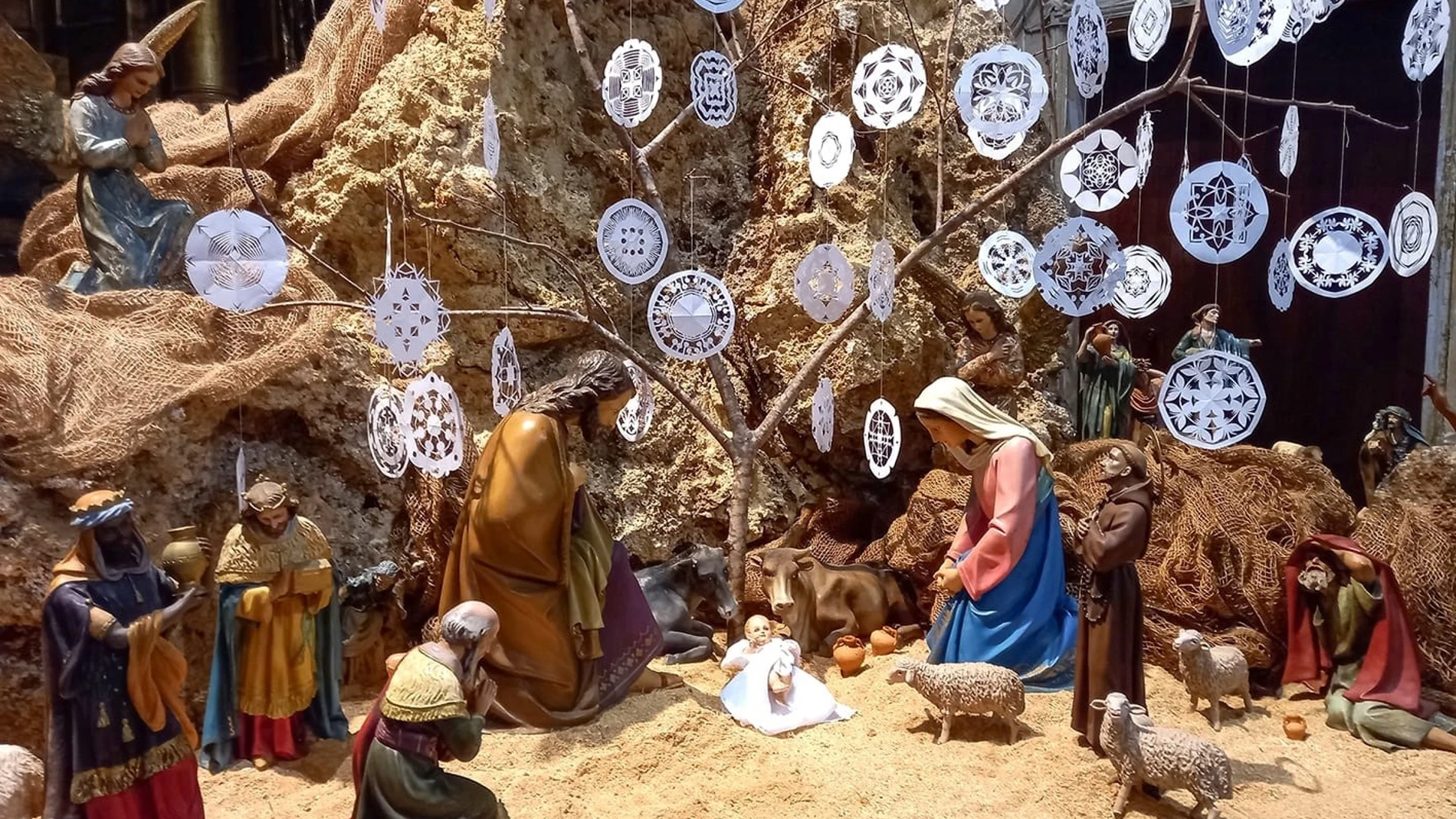 Detalle del belén de Sencelles de Miquel Àngel Moncades ARCA 24/12/2023