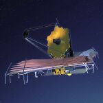 Concepto artístico del telescopio espacial James Webb
