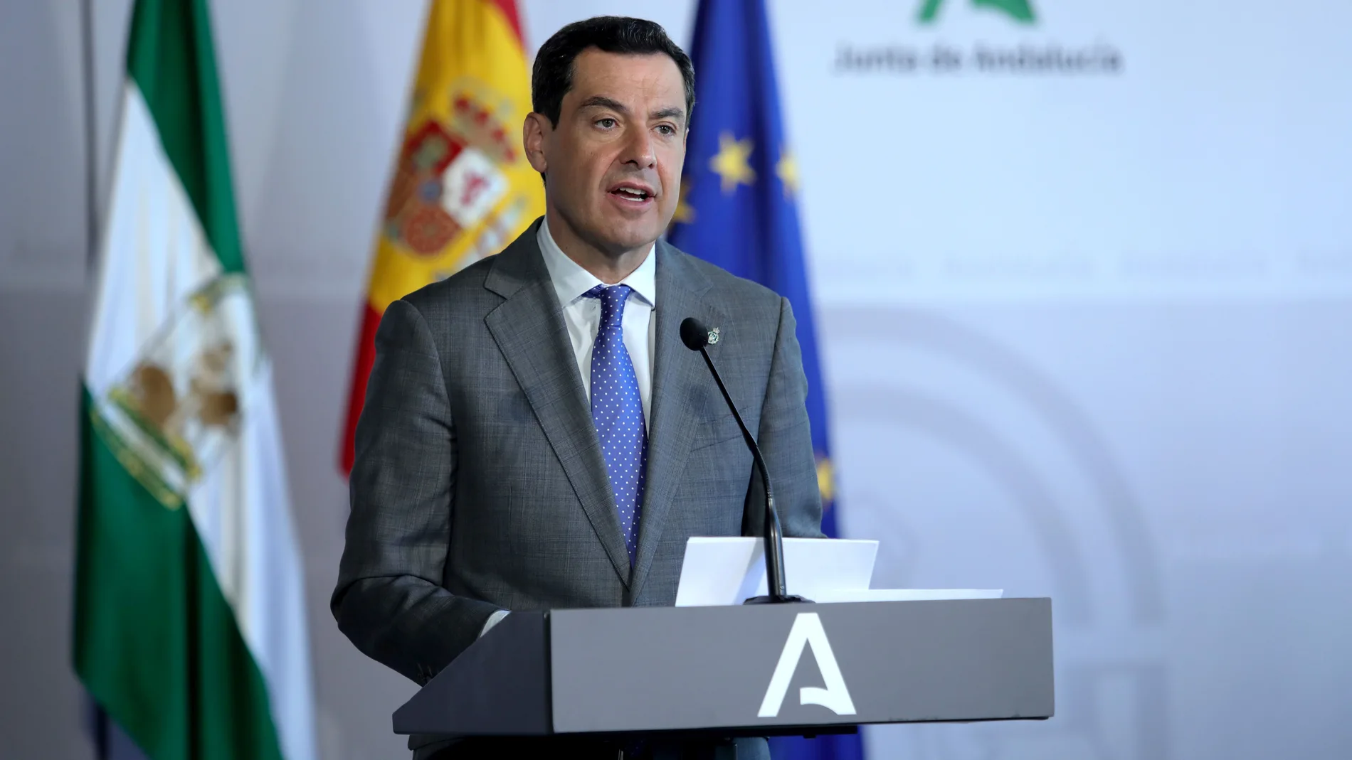 El presidente de la Junta, Juanma Moreno
