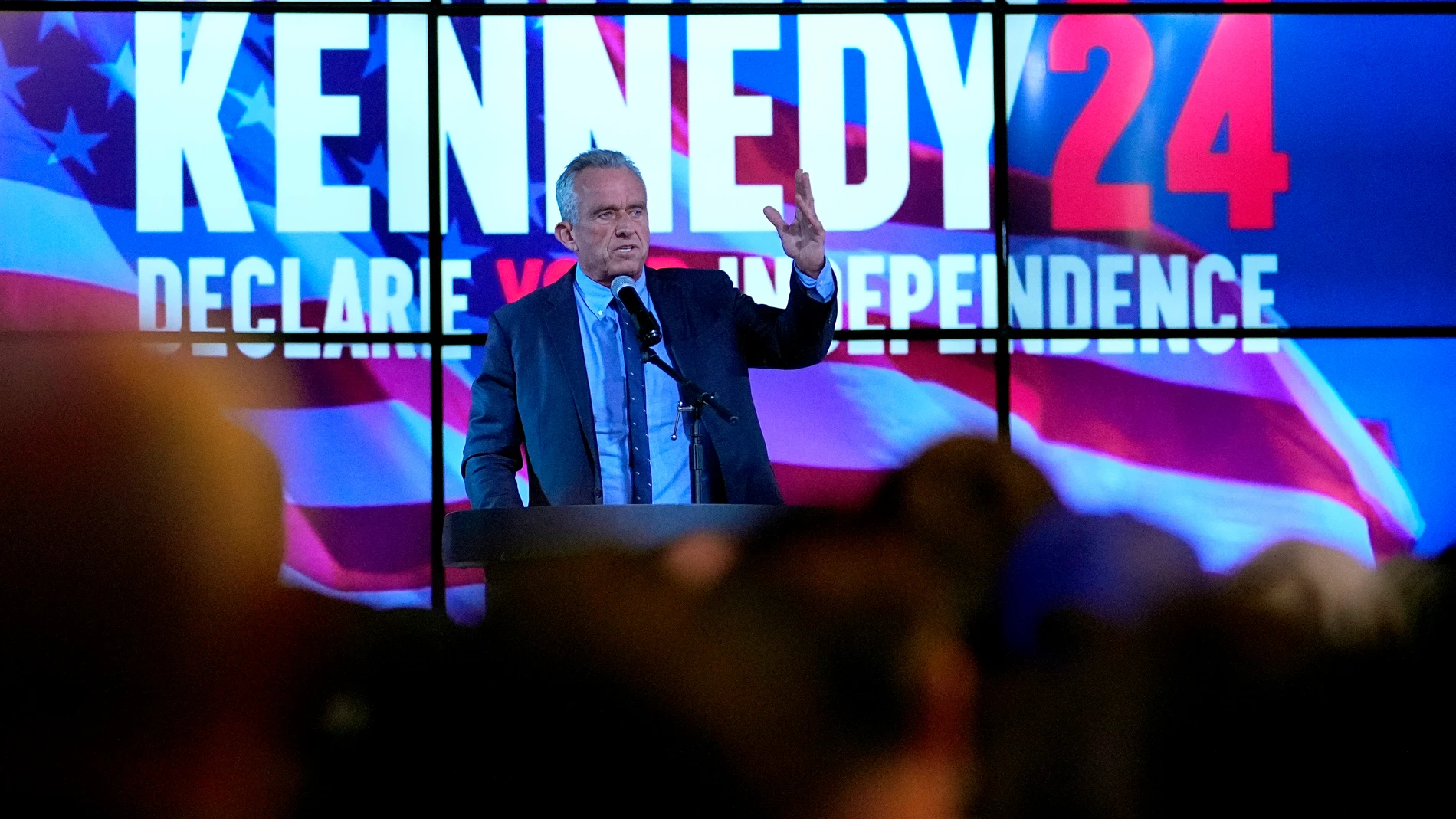 Independent presidential candidate Robert F. Kennedy Jr. speaks at a voter rally, Wednesday, Dec. 20, 2023, in Phoenix. (AP Photo/Matt York)