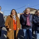 La consejera María González Corral visita el resultado de las obras realizadas en la carretera de San Miguel de Bernuy (Segovia).