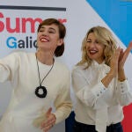 La líder de Sumar, Yolanda Díaz, presenta a Marta Lois como candidata a la Presidencia de la Xunta