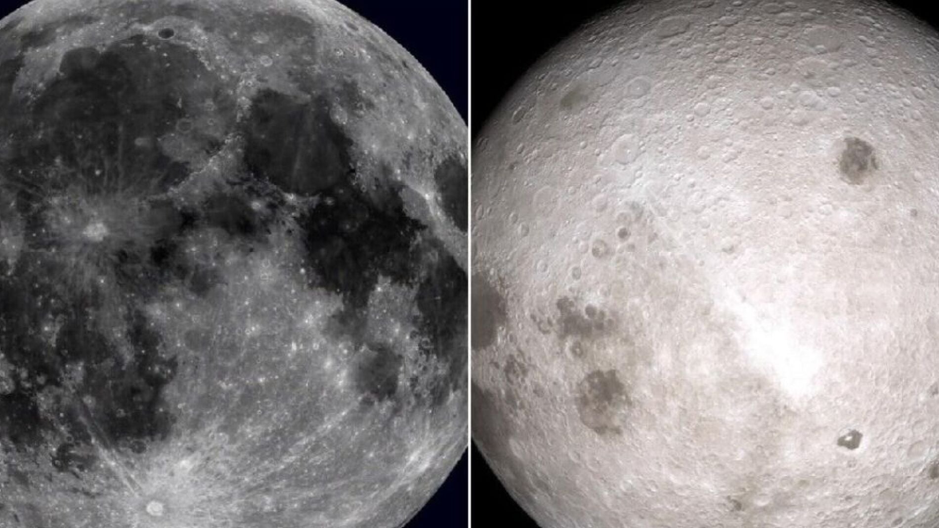 Así es el cráter revelado por la NASA en el lado oscuro de la luna
