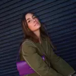 María Pombo con el traje más original.