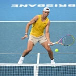 Nadal, en su entrenamiento en Brisbane