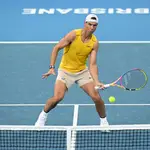 Nadal, en su entrenamiento en Brisbane
