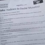 Folleto distribuido por los yihadistas