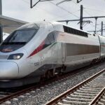 Un tren de alta velocidad