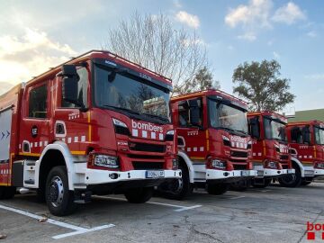 Vehículos de los Bombers de la Generalitat