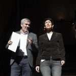 El presidente del Gobierno de Canarias, Fernando Clavijo, se reunió este martes con la ministra de Inclusión, Seguridad Social y Migraciones, Elma Saiz, en la sede de presidencia del Gobierno de Canarias, durante la visita de la ministra a la isla. 