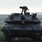 Israeli forces at the Israel-Gaza border