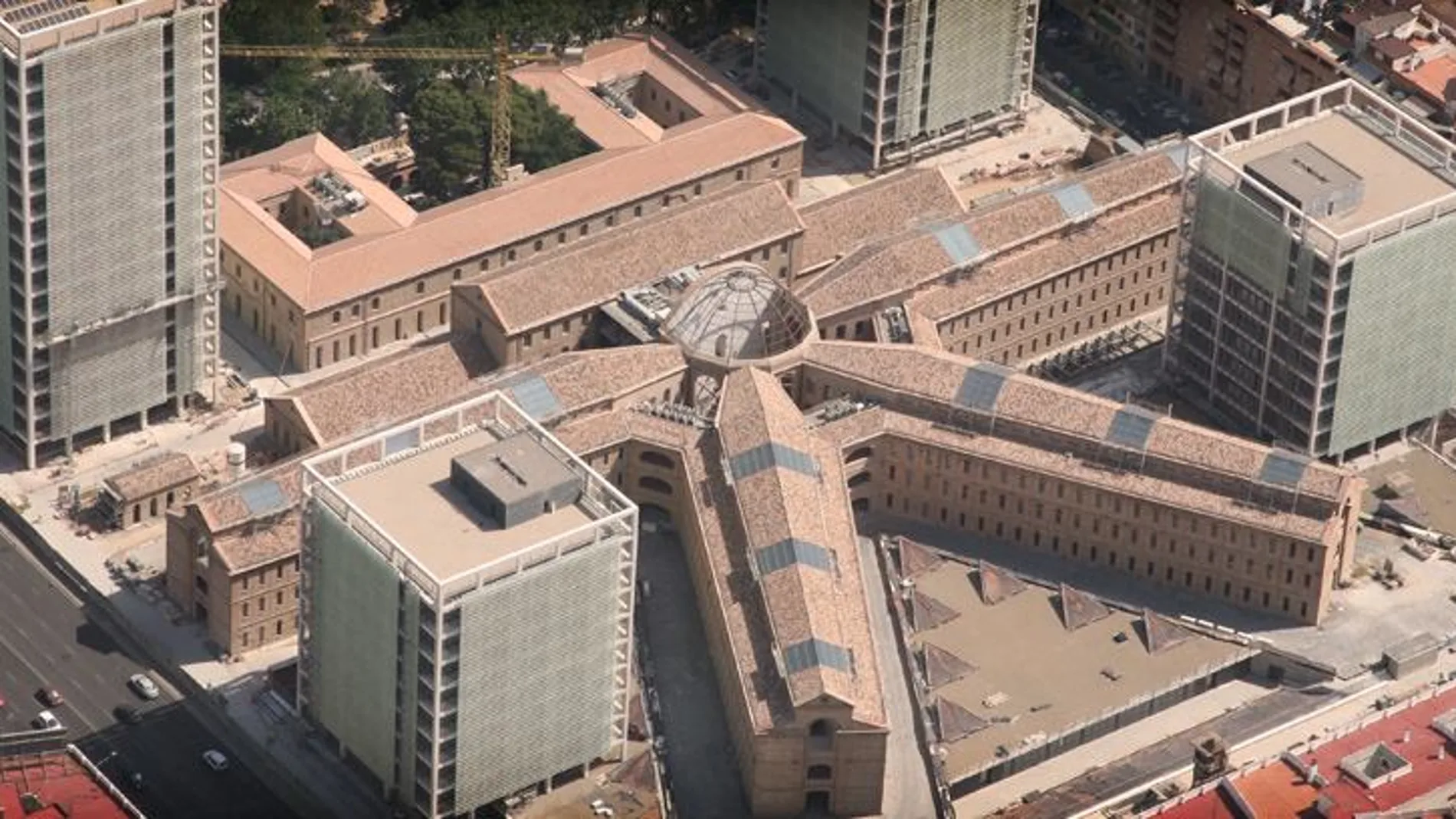 Imagen aérea de la prisión en la que se rodó "Todos a la cárcel"