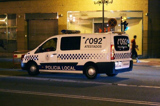 Furgón de atestados de la Policía Local de Vigo. 