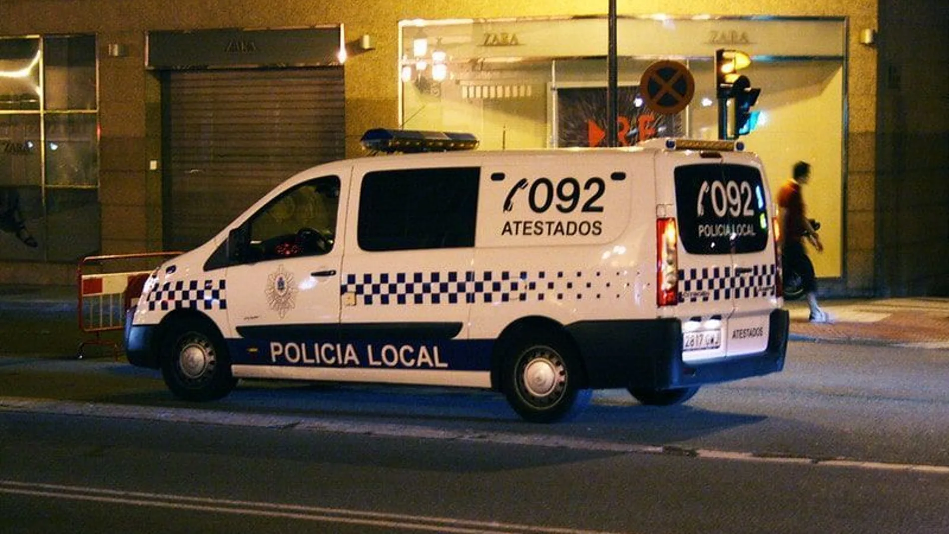 Furgón de atestados de la Policía Local de Vigo.