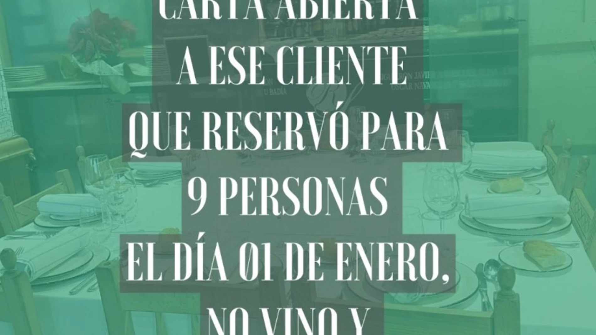 Un restaurante estalla tras la espantada de 9 clientes en Año Nuevo: ¡Estaban en otro local!
