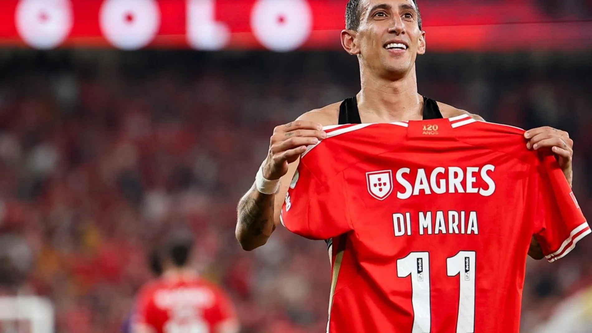 Di María con el Benfica
