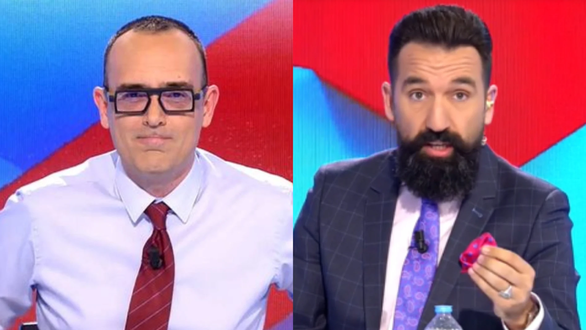 Risto Mejide y Migue Lago, presentador y excolaborador de 'Todo es Mentira'