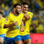 Munir, tras marcar el 1-0 
