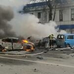 Ucrania.- Al menos dos heridos en un ataque ucraniano con diez drones contra la ciudad de Belgorod (Rusia)