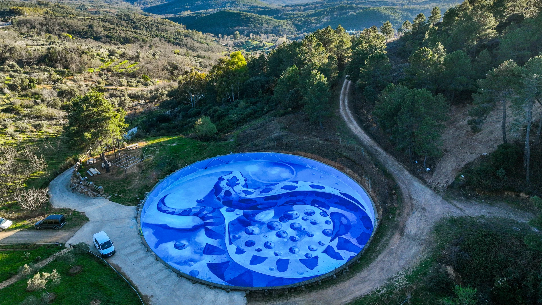 Garcibuey cuenta con el mural más grande de Europa
