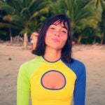 Aitana con look deportivo y coqueto en Costa Rica.