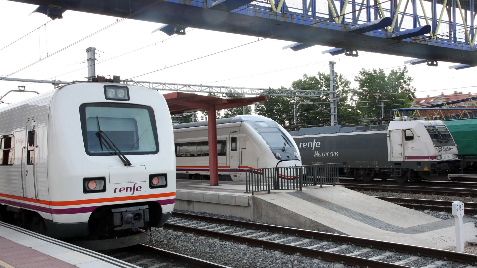 Estación de trenes en Venta de Baños (Palencia)