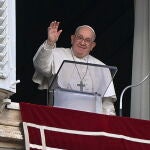 Pope Francis leads the Angelus prayer on Epiphany Day in St Peter's Square
