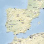 Los aviones que están usando el simulador en este momento.