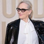 Meryl Streep con traje de lentejuelas.
