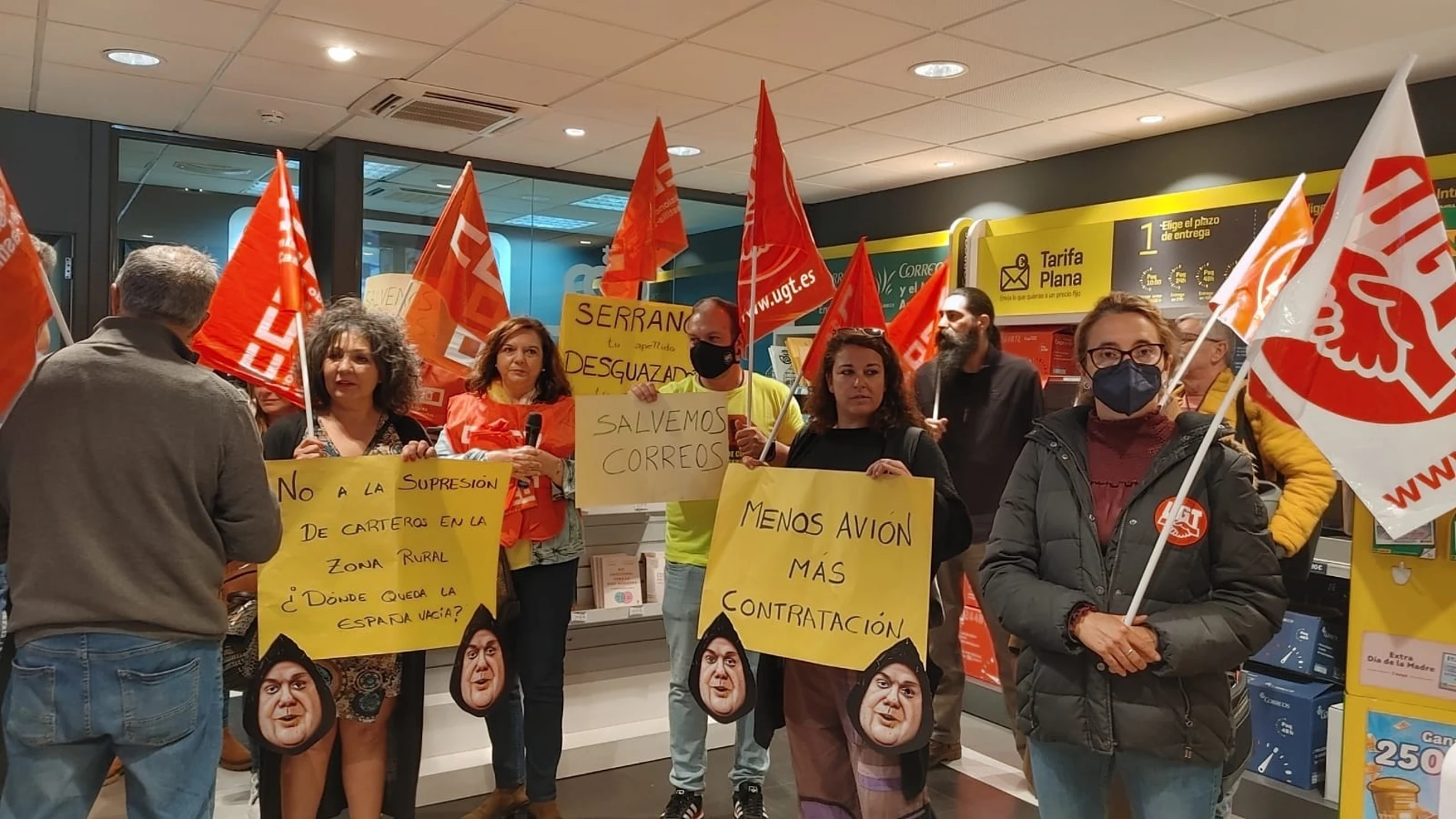 Concentración de Correos en Guadalajara.