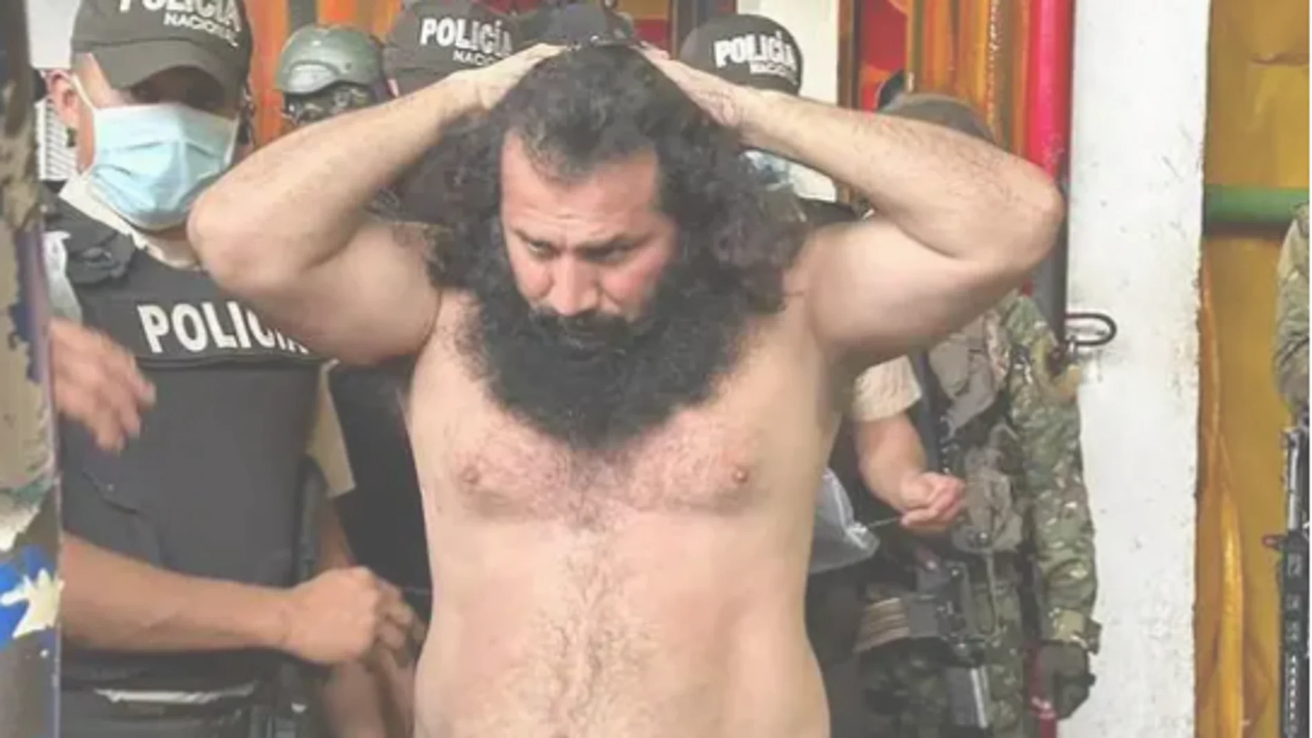 José Adolfo Macías Villamar, alias Fito, fotografiado el año pasado en una cárcel de Ecuador