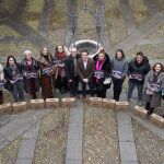 Los presidentes de la Diputación de Valladolid y Fecosva, Conrado Íscar y Jesús Herreras, junto a los premiados