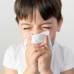 Niño con gripe