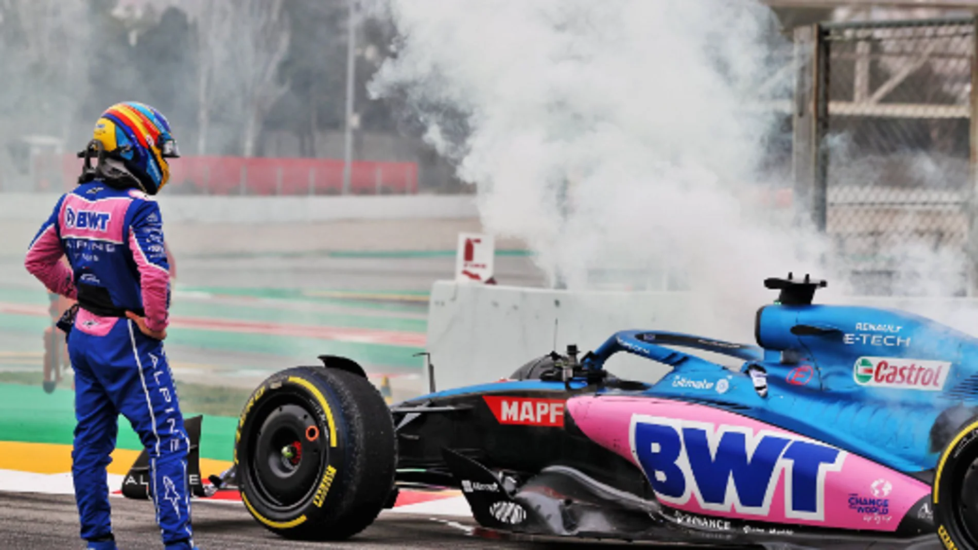 Fernando Alonso sufrió varios abandonos en Alpine