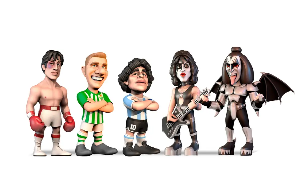 Parte de la colección de miniaturas de Minnix