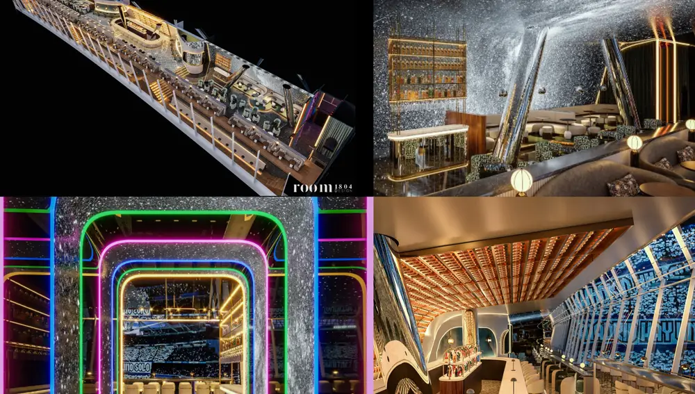 El imponente diseño del Skybar, la joya del Nuevo Bernabéu