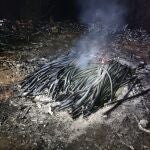 Los cables incautados