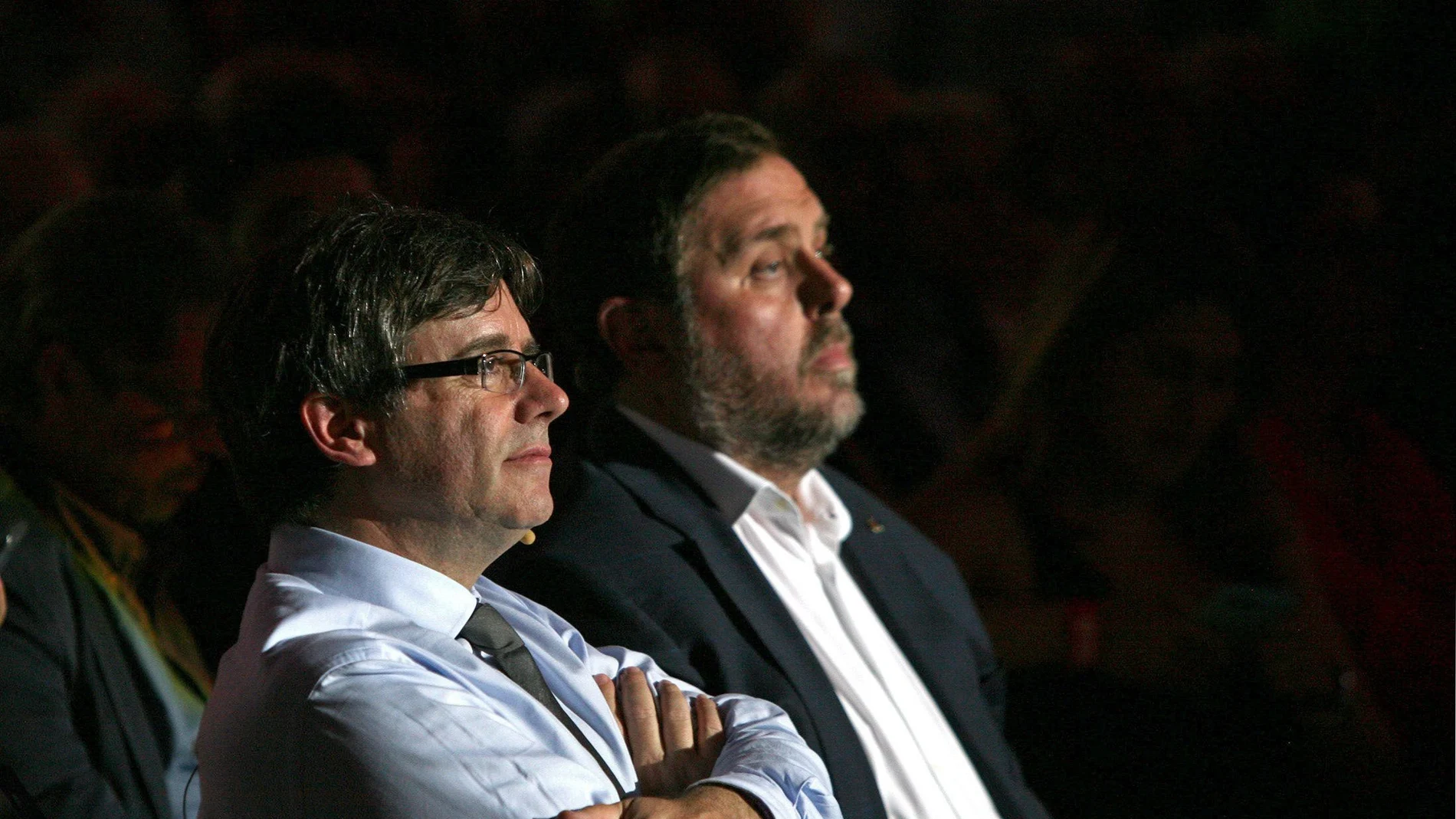 Carles Puigdemont y Oriol Junqueras
