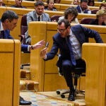 Pedro Sánchez, en el pleno del Congreso
