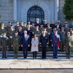 Acto de entrega de condecoraciones ucranianas ‘Cruz de Mérito’ y ‘Distinción de honor por la asistencia al Ejército’, en la Academia de Infantería de Toledo. Toledo, Castilla - La Mancha, España. 11 de enero de 2024