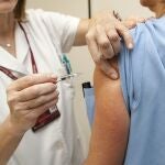 Vacunación en un centro de salud