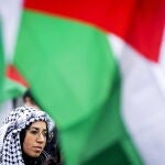 Protests during ICJ hearing of genocide case against Israel, in The Hague
