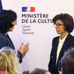 Traspaso de carteras entre Rachida Dati y Rima Abdul-Malak en el Ministerio de Cultura