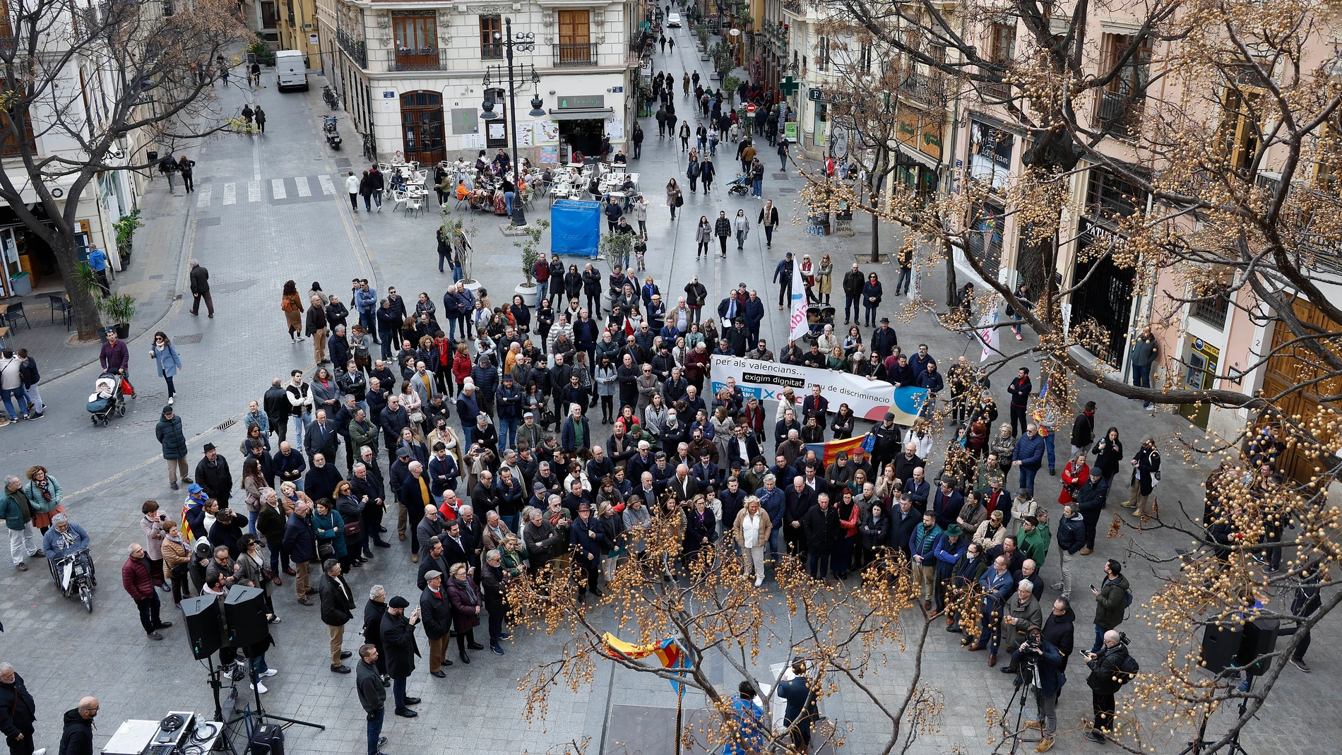 Concentración de esta mañana por la recuperación del Derecho Civil valenciano