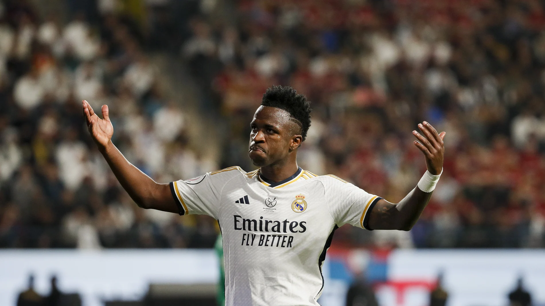 Vinicius celebra uno de sus goles esta temporada